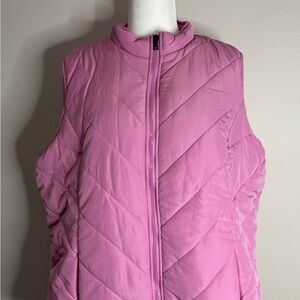Lane Bryant Pink Puffer Vest